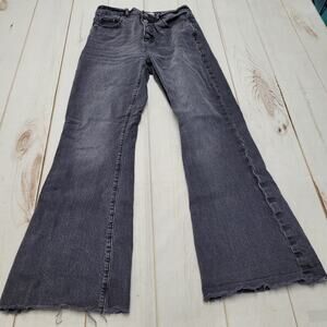 Women's Gray Flared Jeans